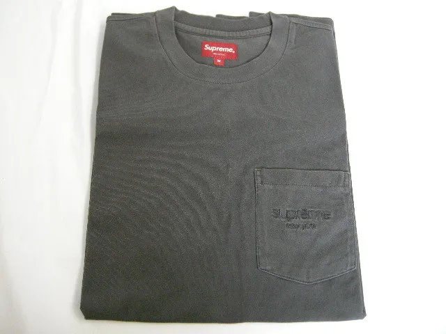 Supreme  |20SS ◆ Size M ◆ Supreme Overdyed Pocket tee T-shirt Black