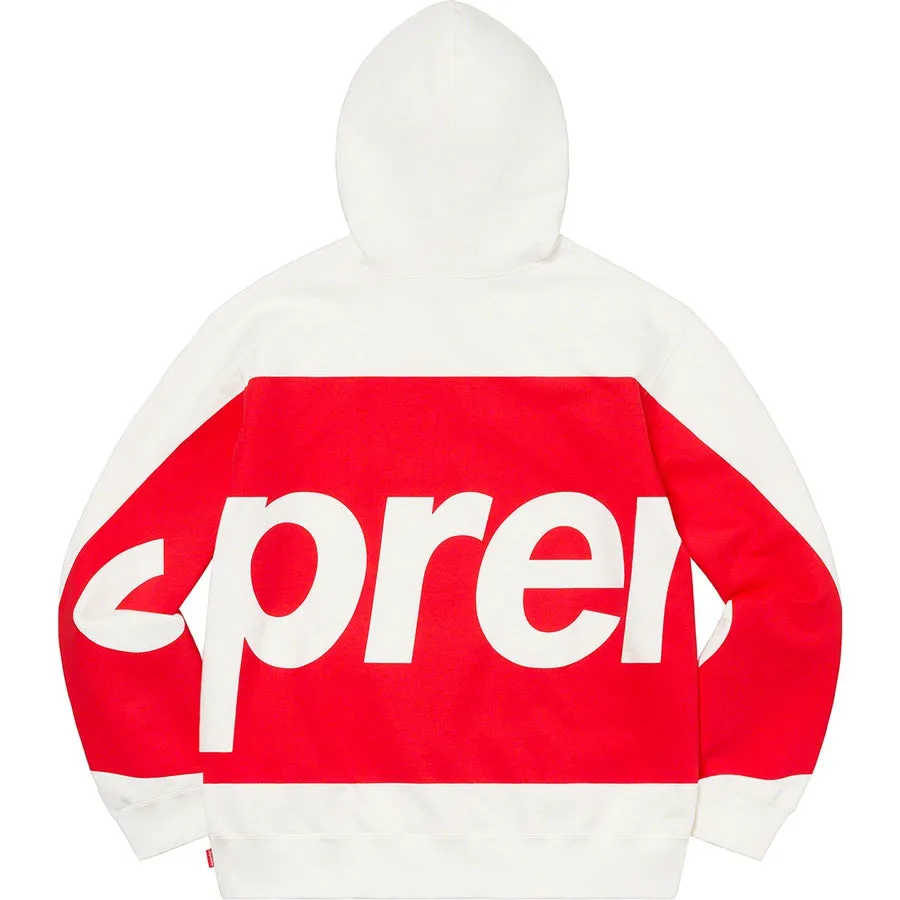 Supreme Big Logo Hooded Sweatshirt White