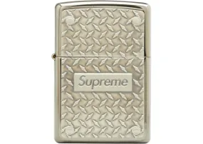 Supreme Diamond Plate Zippo Metal