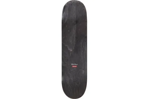 Supreme Distorted Logo Skateboard Deck Black