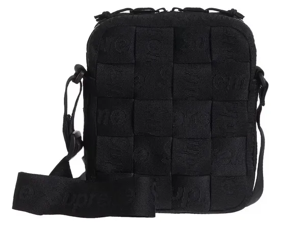 Supreme Woven Shoulder Bag Black