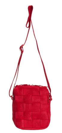 Supreme Woven Shoulder Bag Red