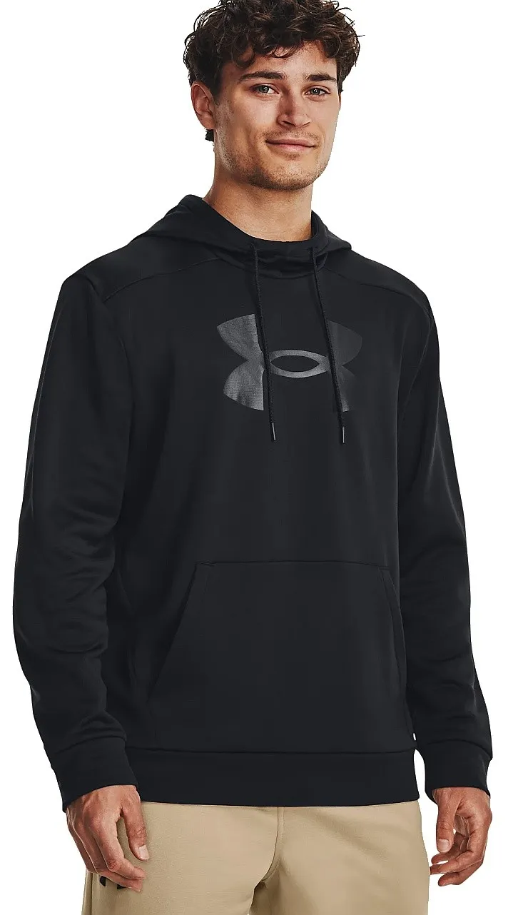 sweatshirt Under Armour Armour Fleece Big Logo - Black/Black - men´s