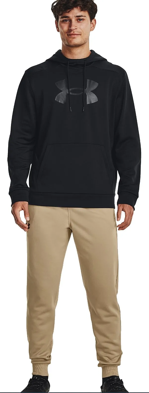 sweatshirt Under Armour Armour Fleece Big Logo - Black/Black - men´s