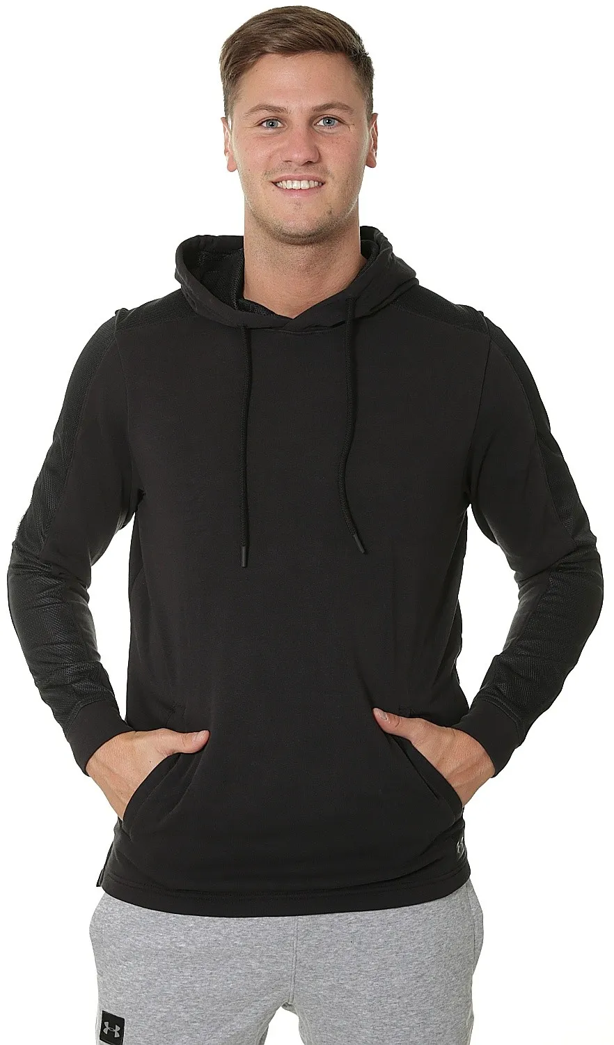 sweatshirt Under Armour Microthread Terry - 001/Black - men´s