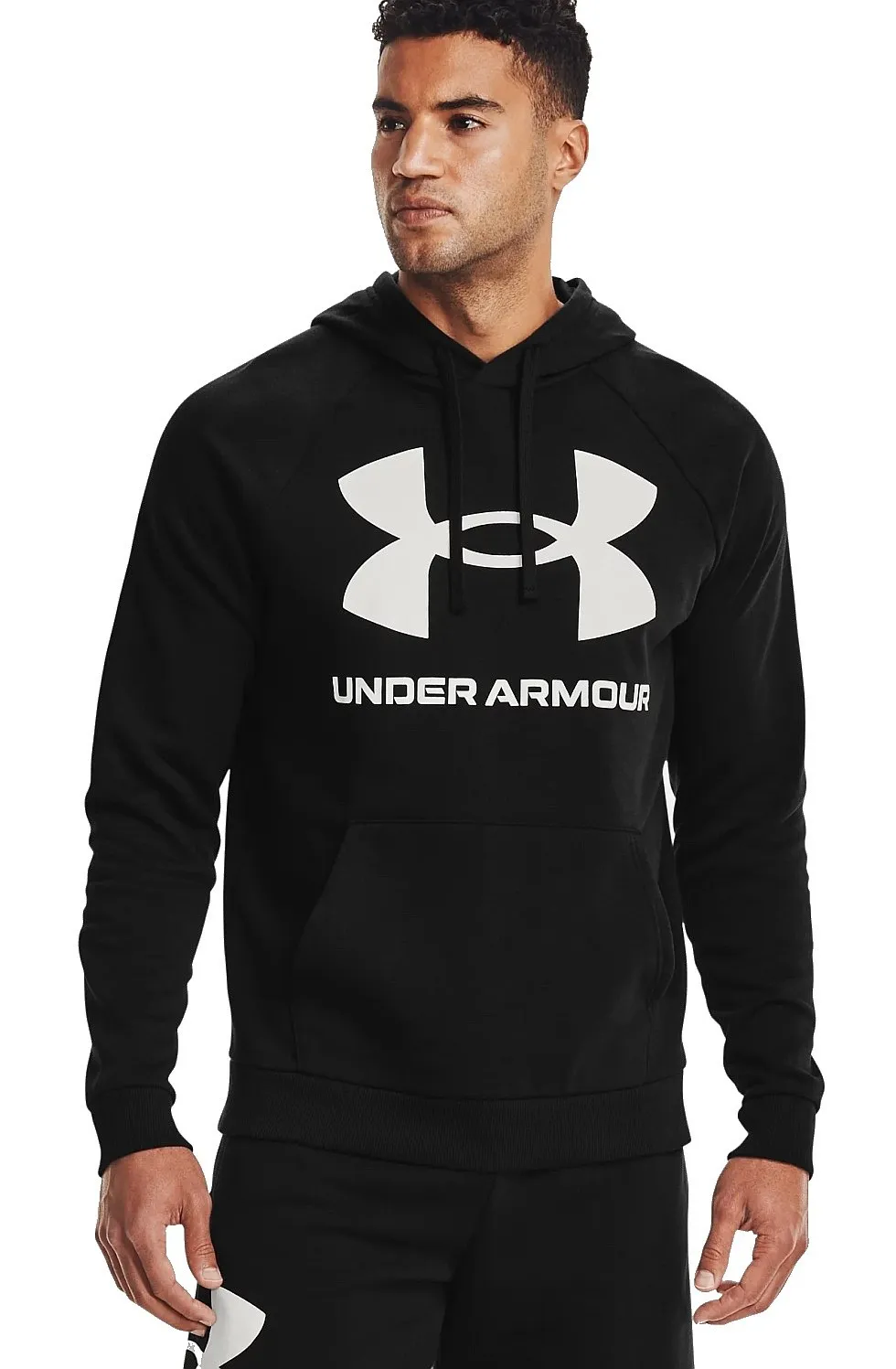 sweatshirt Under Armour Rival Fleece Big Logo - 001/Black/Onyx White - men´s