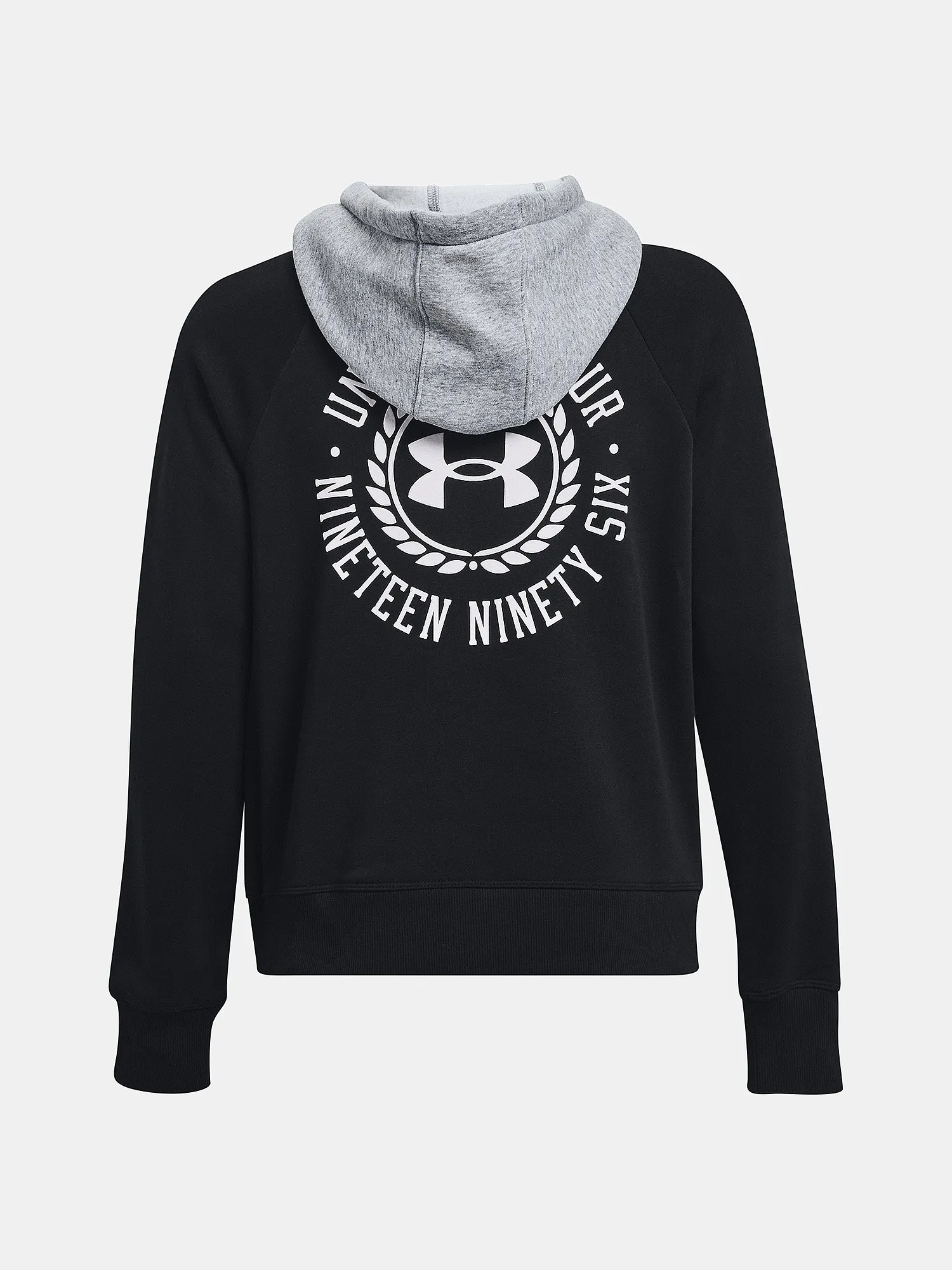 sweatshirt Under Armour Rival Fleece Colorblock - Black/Steel Medium Heather - women´s