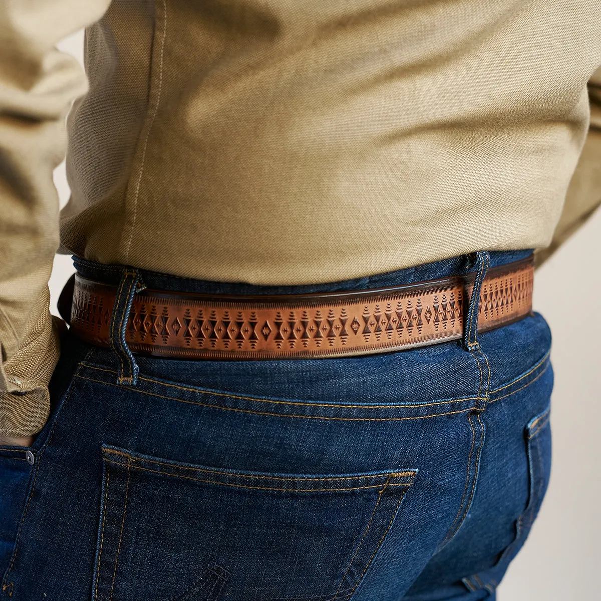 Taos Horsehide Belt No.142 | Tan