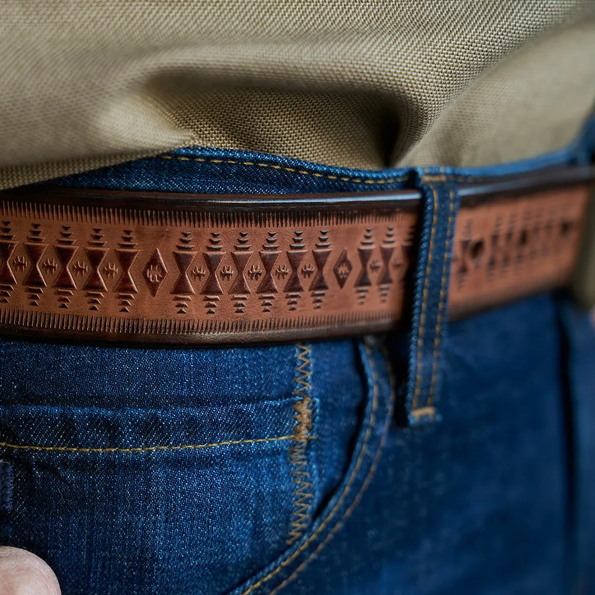 Taos Horsehide Belt No.142 | Tan