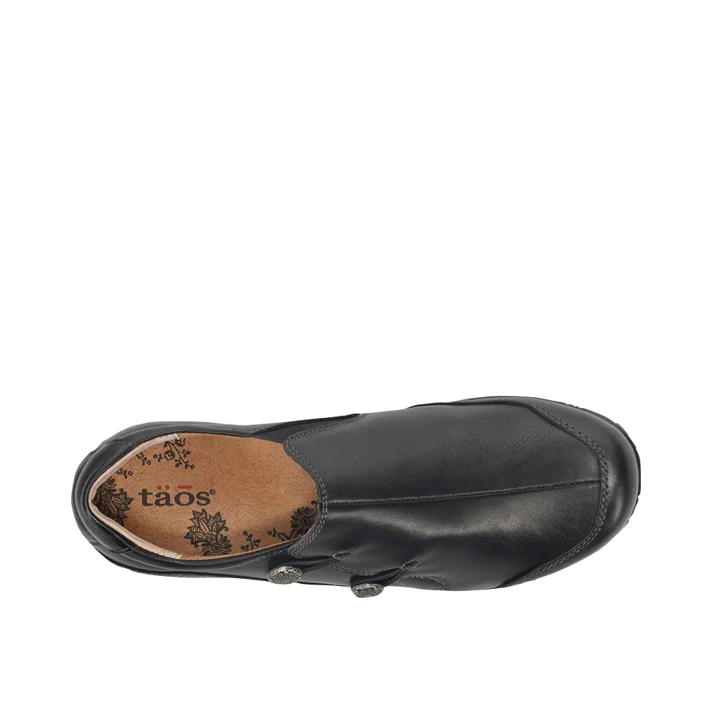 Taos Women's Blend Leather Slip On in Black