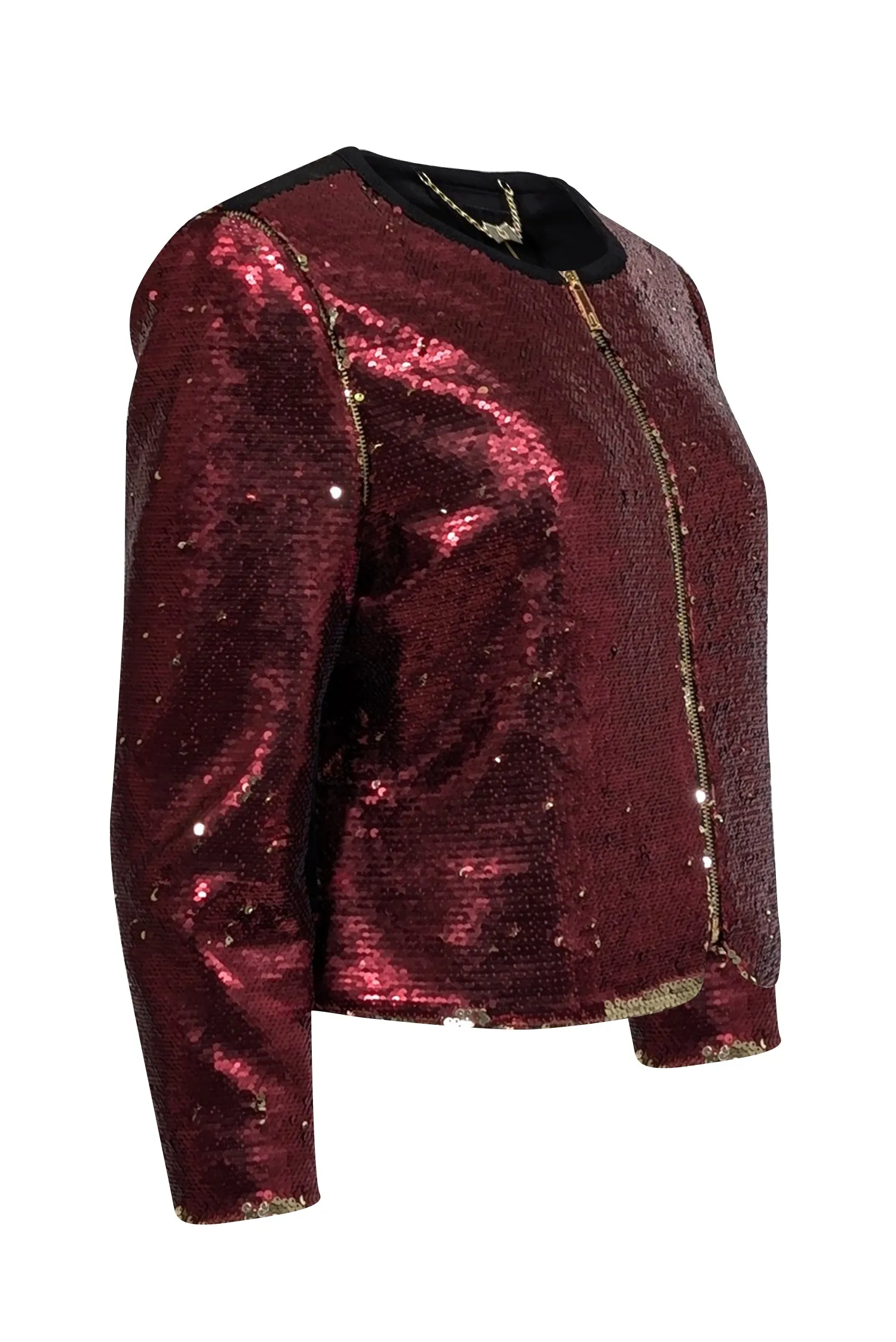 Ted Baker - Red & Gold Sequin Jacket Sz 10