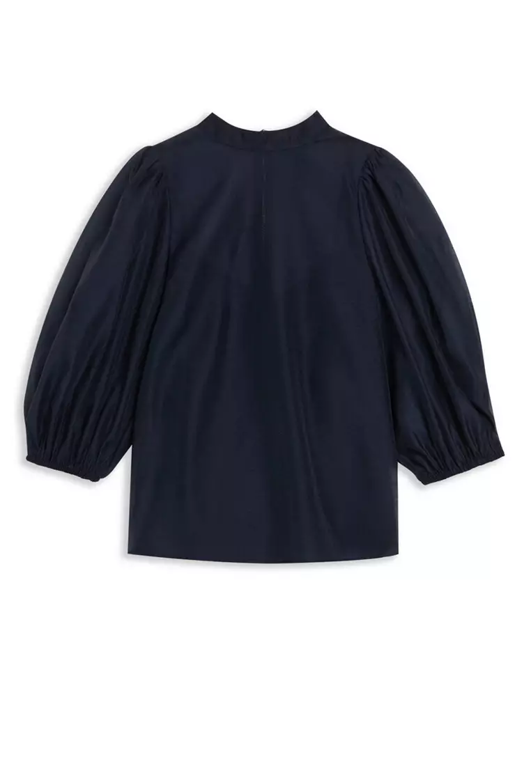 Ted Baker Ted Baker Sheer Organza Top with Balloon Sleeves