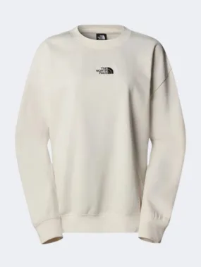 The North Face Essential Oversized Women Lifestyle Sweatshirt White Dune