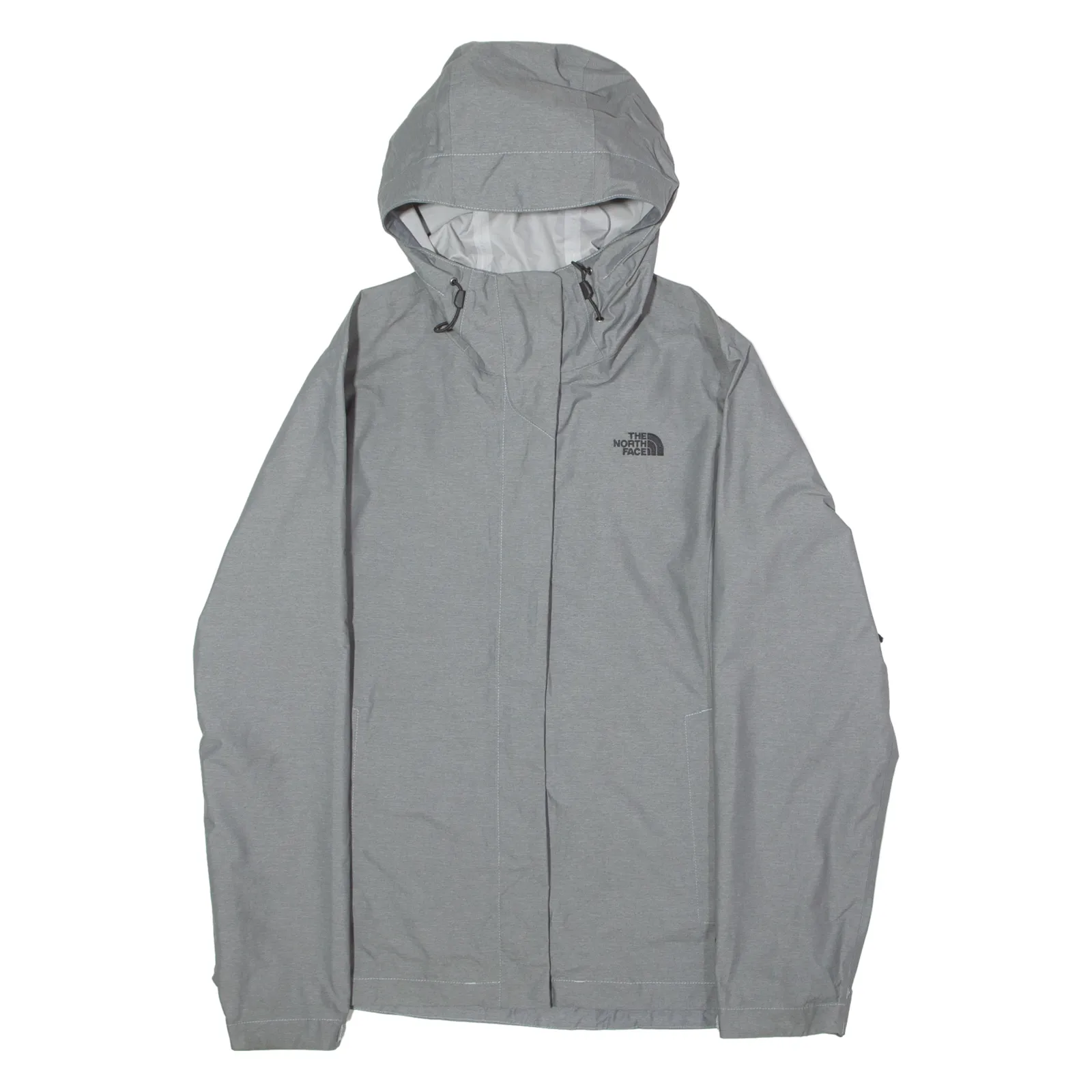 THE NORTH FACE Womens Rain Jacket Grey Hooded XL