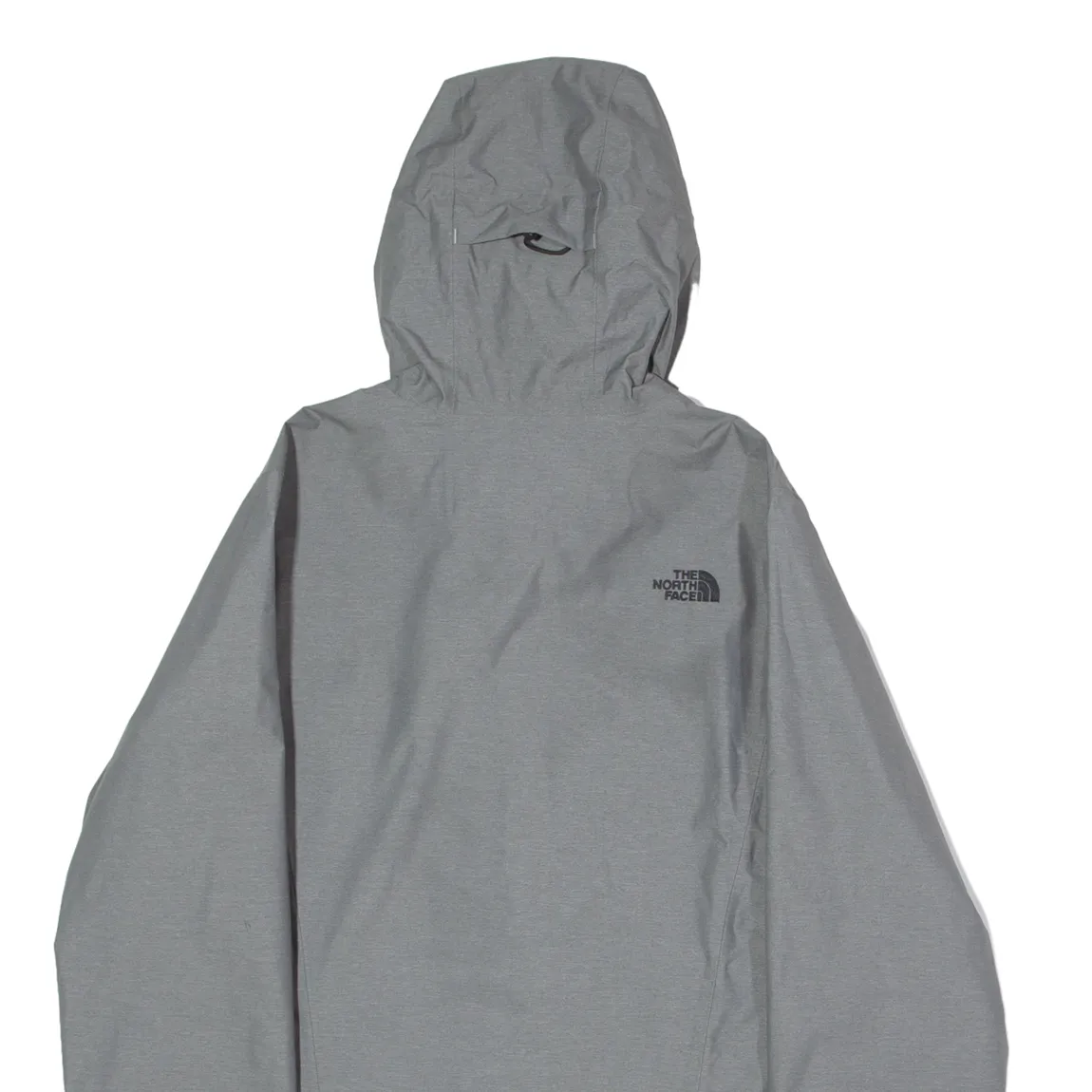 THE NORTH FACE Womens Rain Jacket Grey Hooded XL