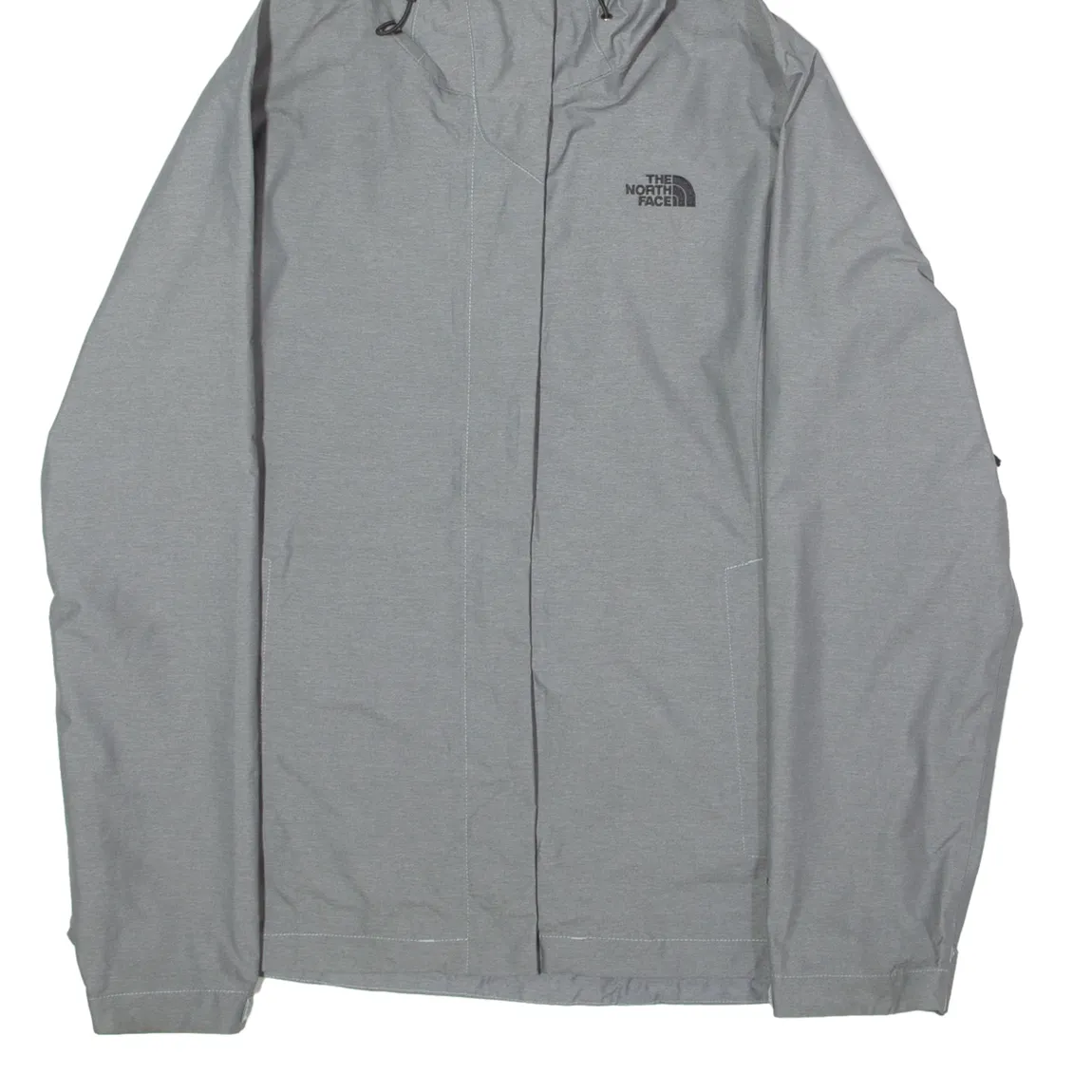 THE NORTH FACE Womens Rain Jacket Grey Hooded XL