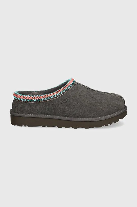 UGG suede slippers Tasman gray color 5955-DGRY