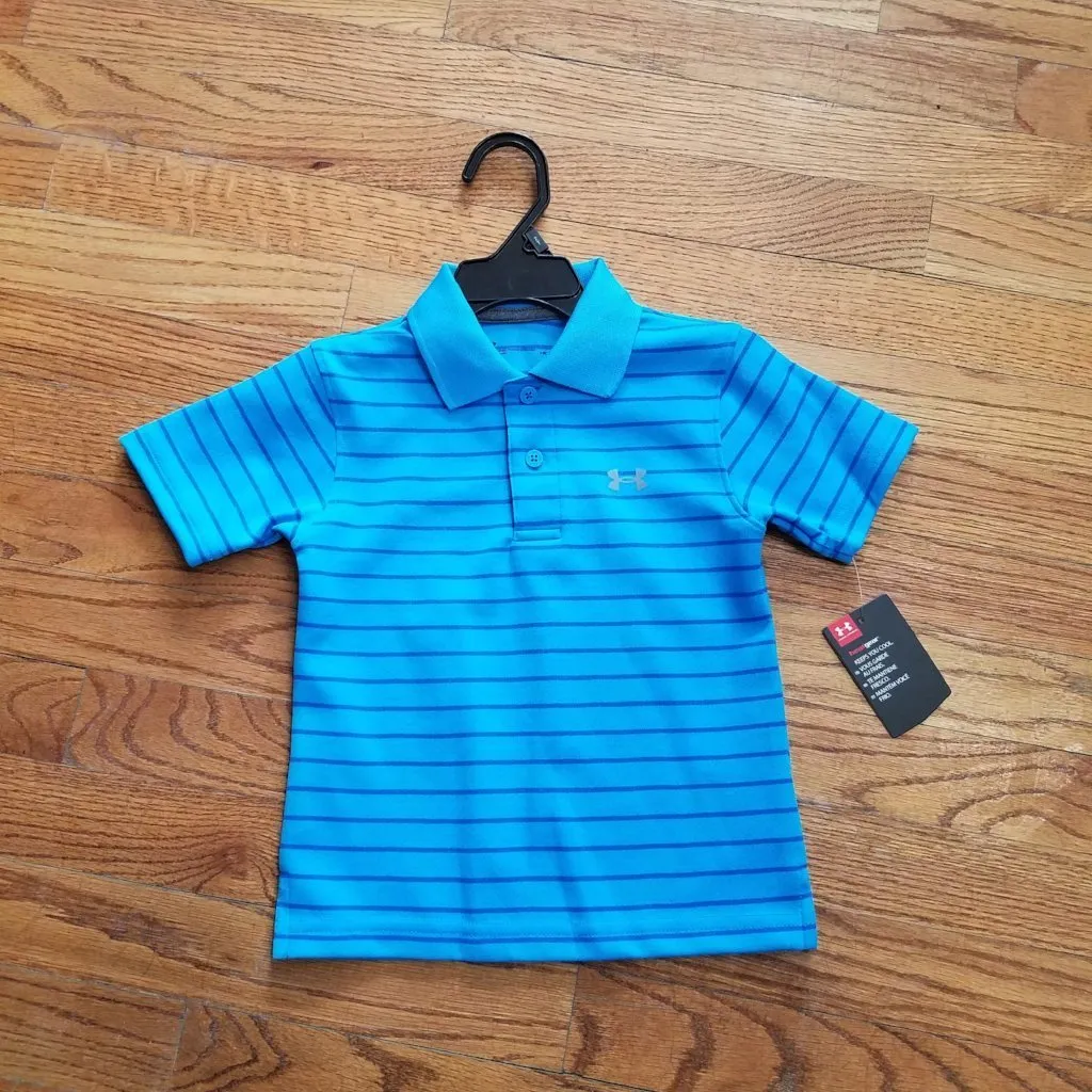 Under Armour Boys Striped Polos (3 Colors)