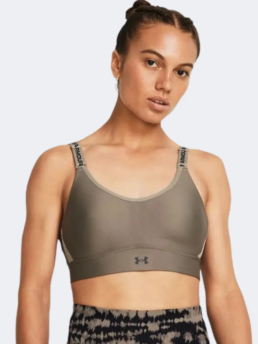 Under Armour Infinity 2 Women Training Bra Taupe Dusk/Black