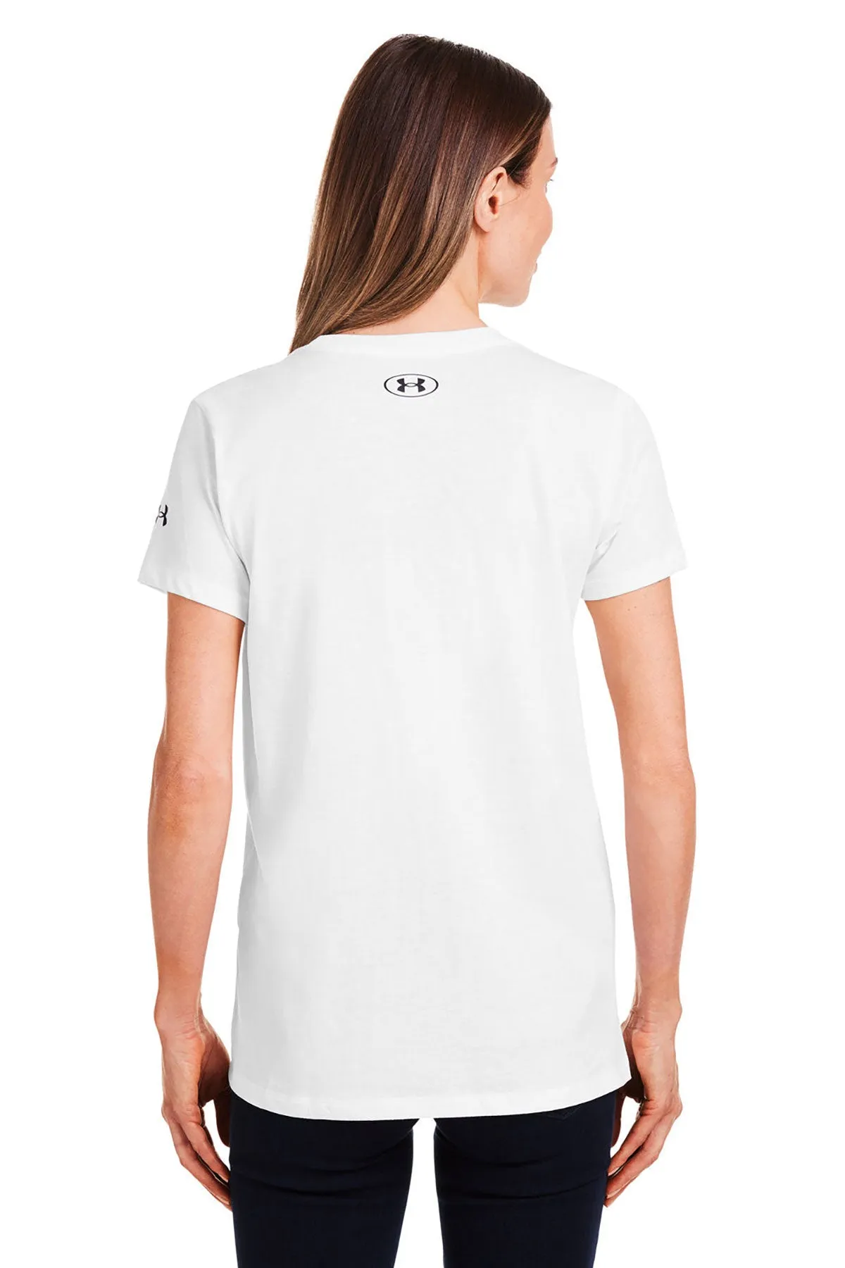 Under Armour Ladies Athletic 2.0 T-Shirt, White [Reality Defender]