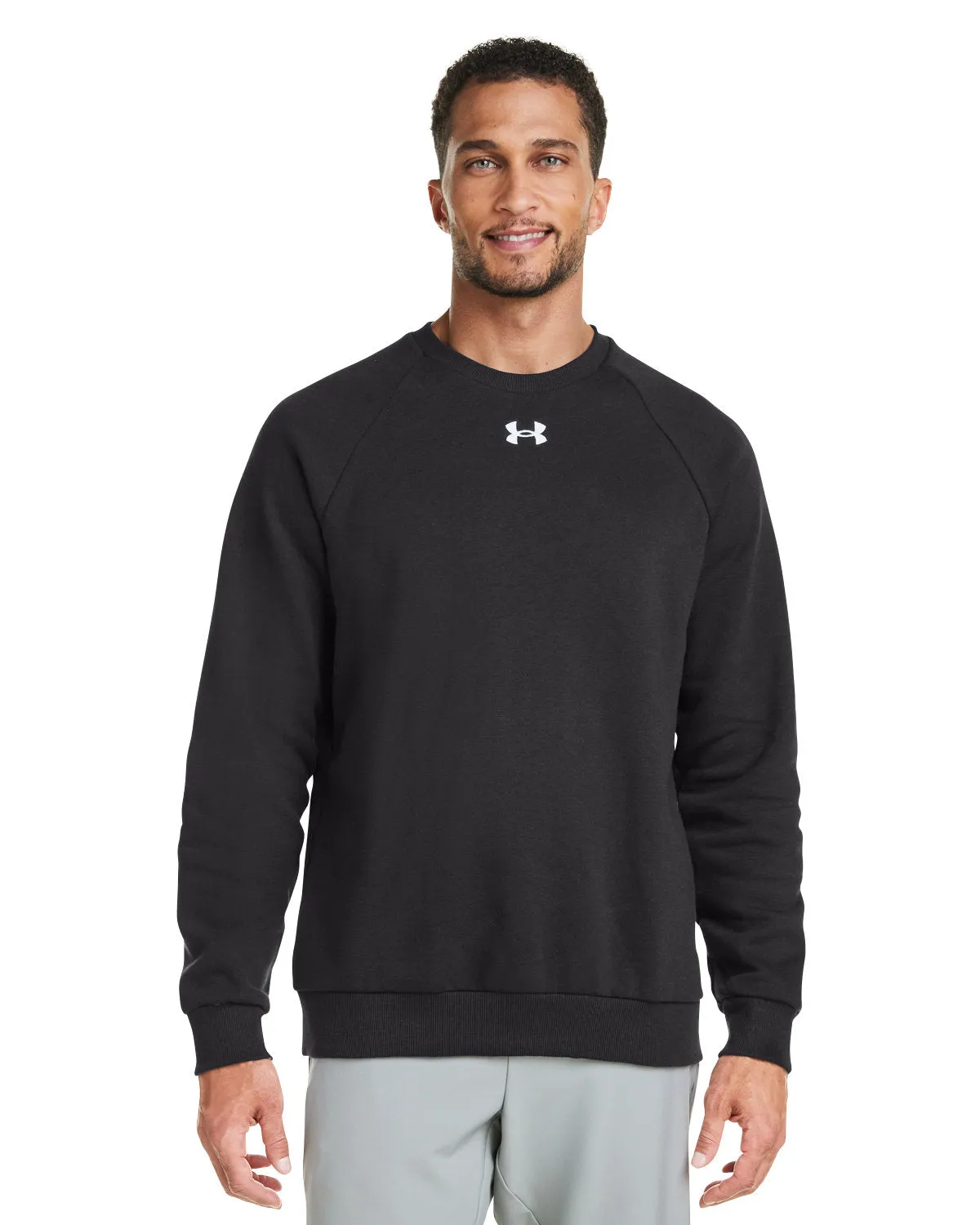 Under Armour Mens Rival Fleece Custom Sweatshirts, Black