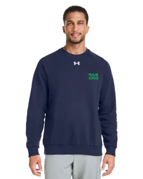 Under Armour Mens Rival Fleece Custom Sweatshirts, Medium Navy