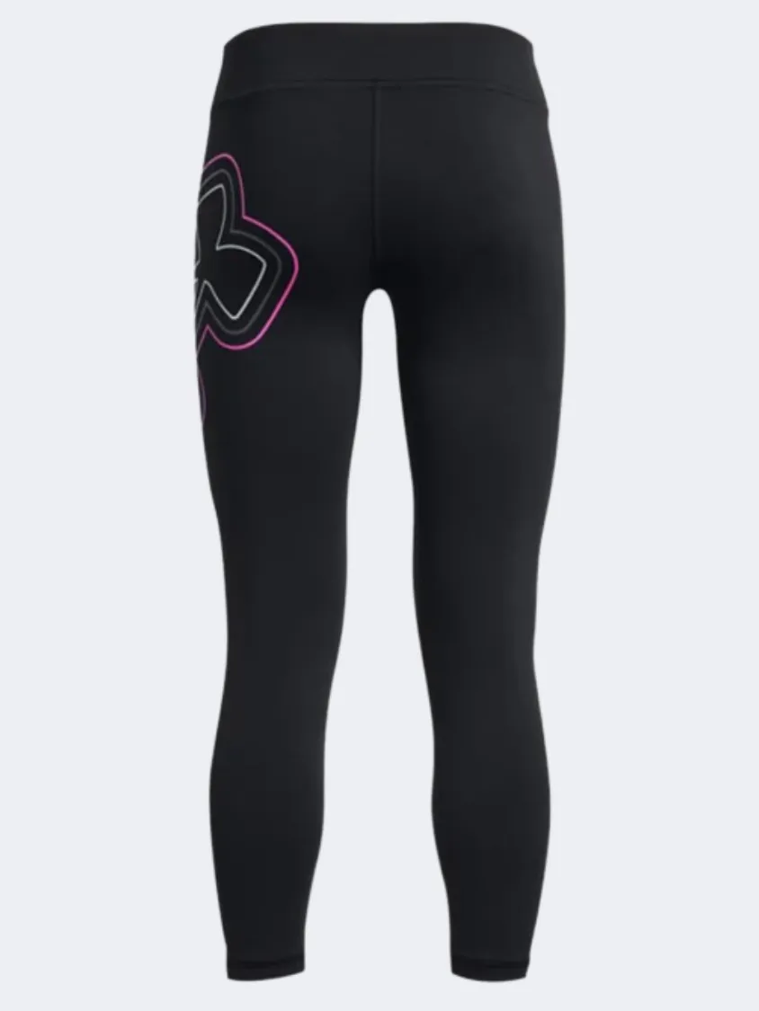 Under Armour Motion Branded Ankle Girls Training Tight Black/Pink