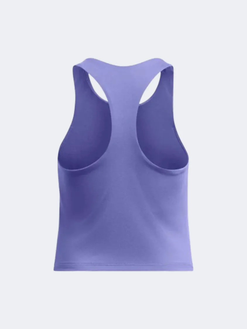 Under Armour Motion Branded Girls Training Tank Celeste Green