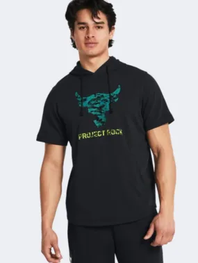 Under Armour Project Rock Payoff Men Training Hoody Black/Coastal Teal