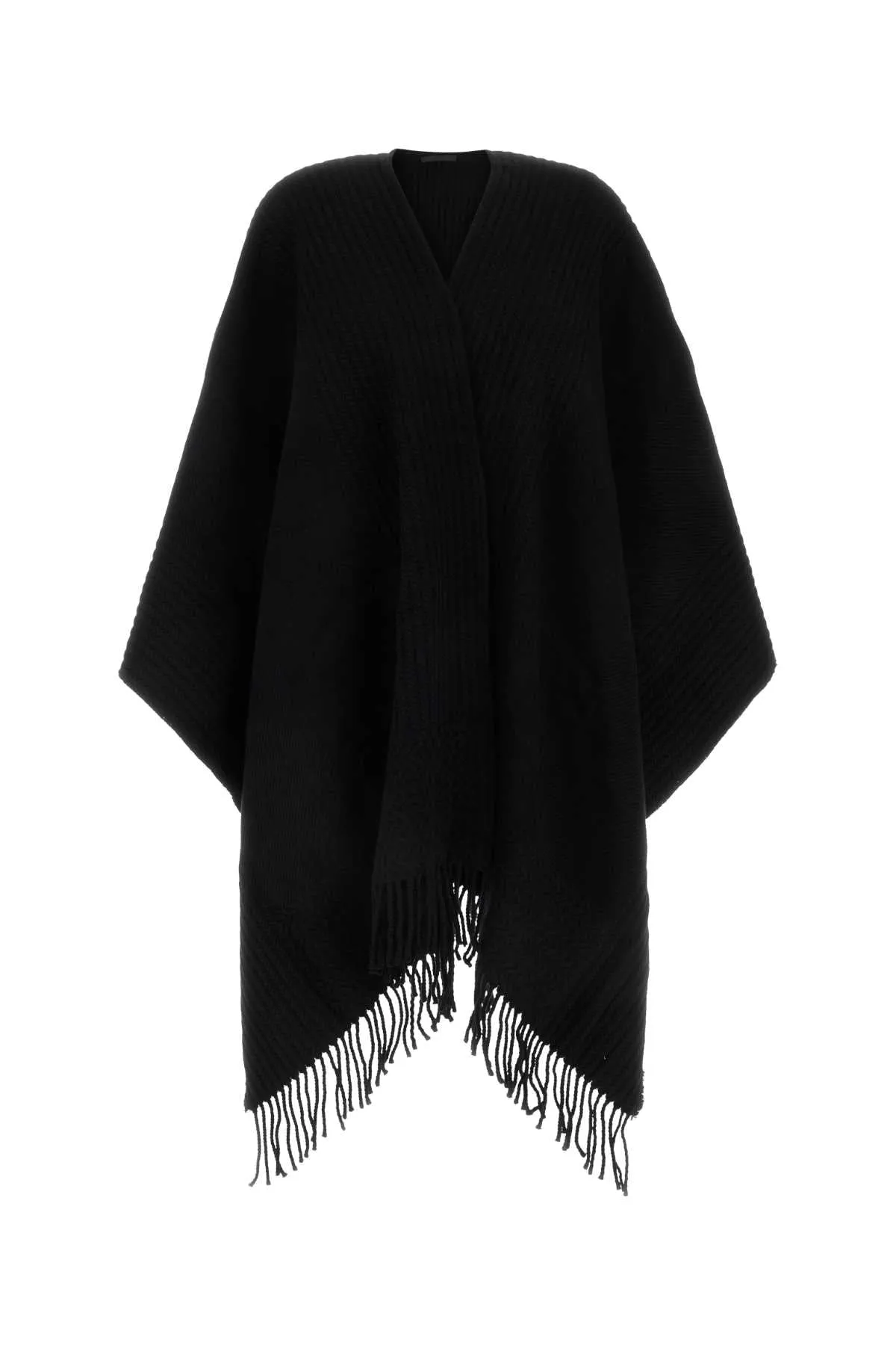 Valentino Garavani Black Cashmere Cape