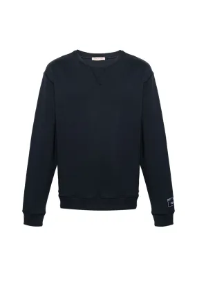 Valentino Garavani logo-patch cotton sweatshirt