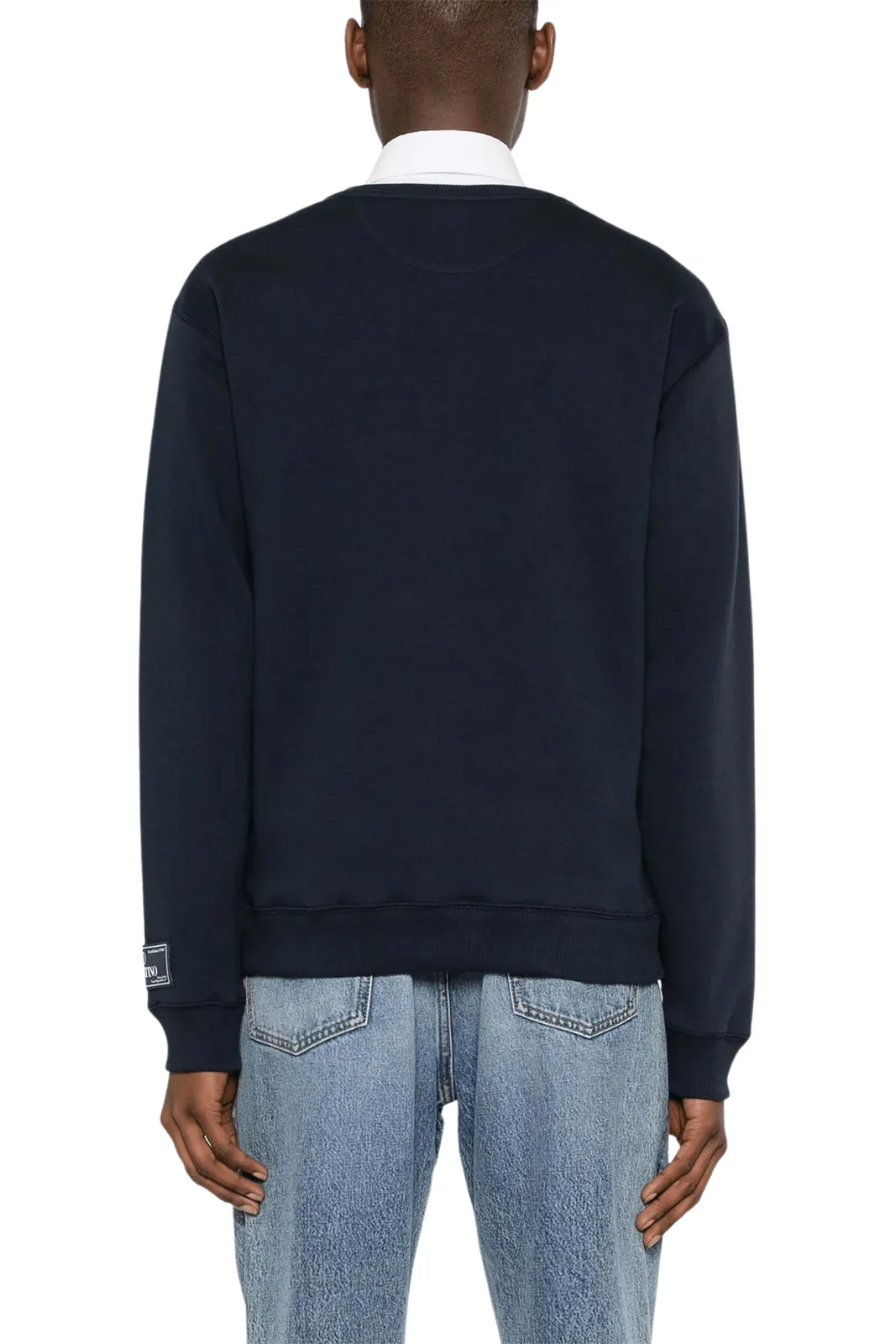 Valentino Garavani logo-patch cotton sweatshirt