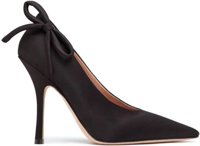 Valentino Garavani Nite-Out 110mm satin pumps Black