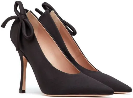 Valentino Garavani Nite-Out 110mm satin pumps Black