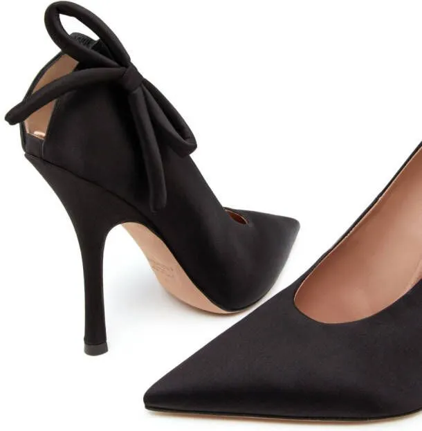 Valentino Garavani Nite-Out 110mm satin pumps Black