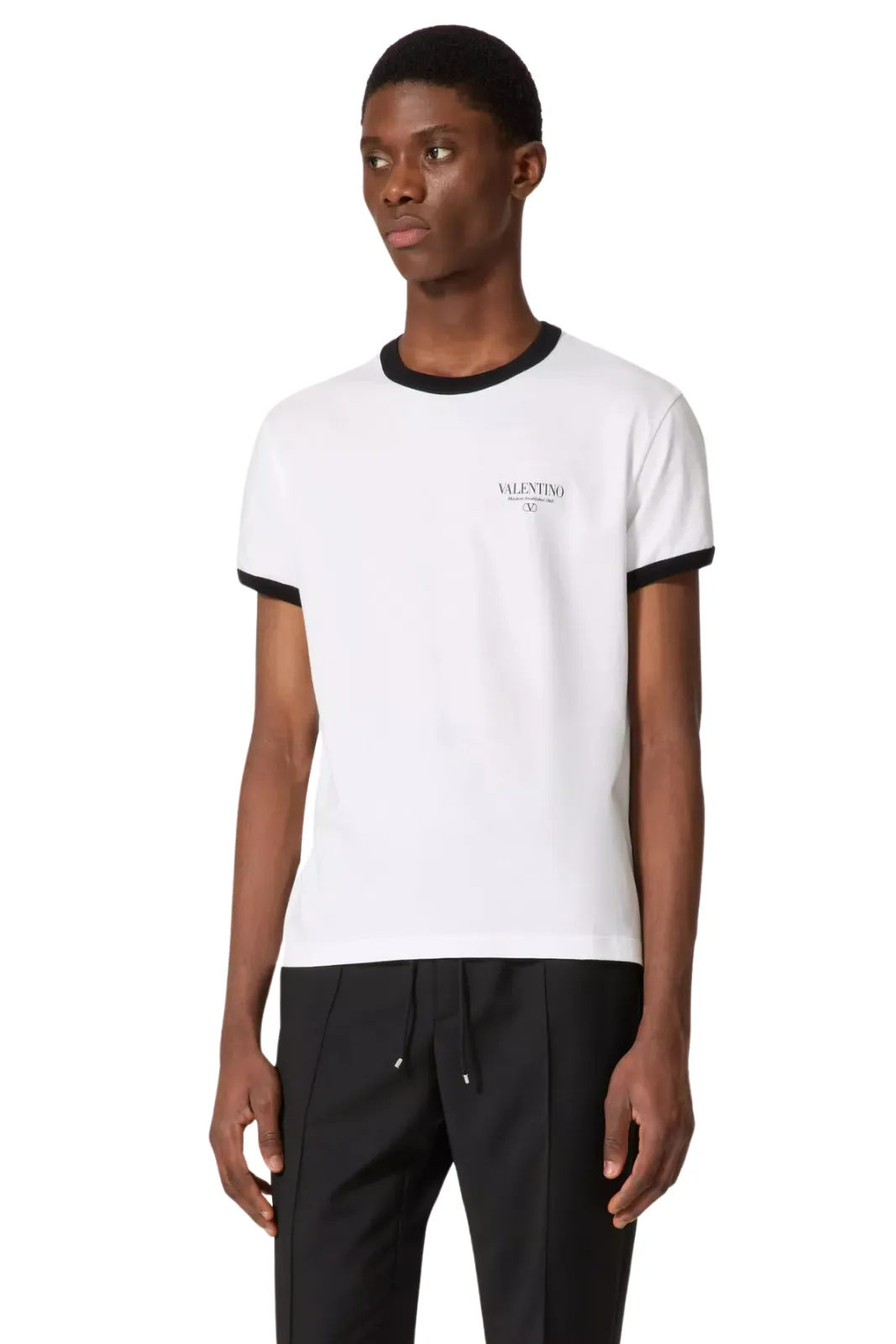 Valentino Garavani Print cotton T-Shirt White Black