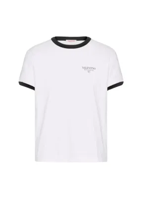 Valentino Garavani Print cotton T-Shirt White Black