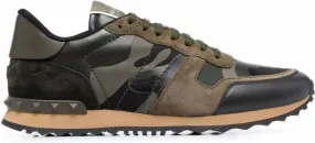 Valentino Garavani Rockrunner camouflage-print sneakers Green