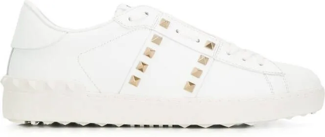 Valentino Garavani Rockstud Untitled leather sneakers White