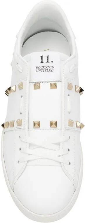 Valentino Garavani Rockstud Untitled leather sneakers White