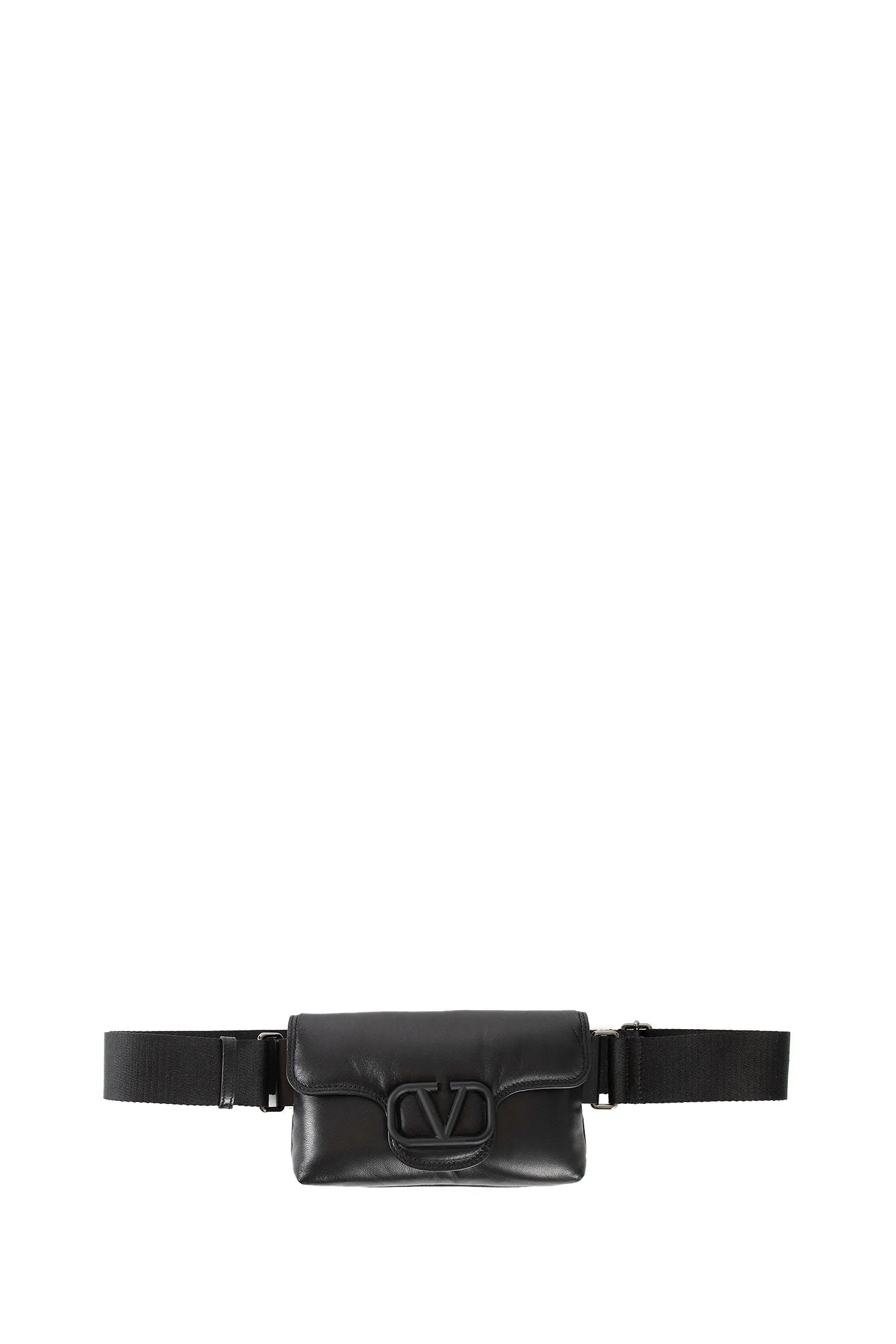 valentino  garavani valentino garavani noir nappa leather shoulder bag