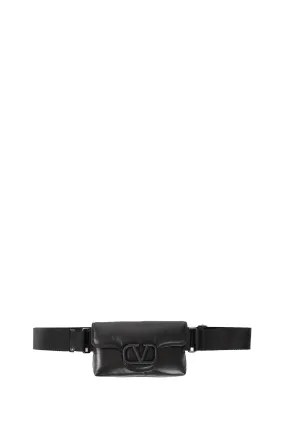 valentino  garavani valentino garavani noir nappa leather shoulder bag