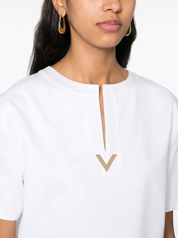 Valentino Garavani Vlogo Cropped T-Shirt