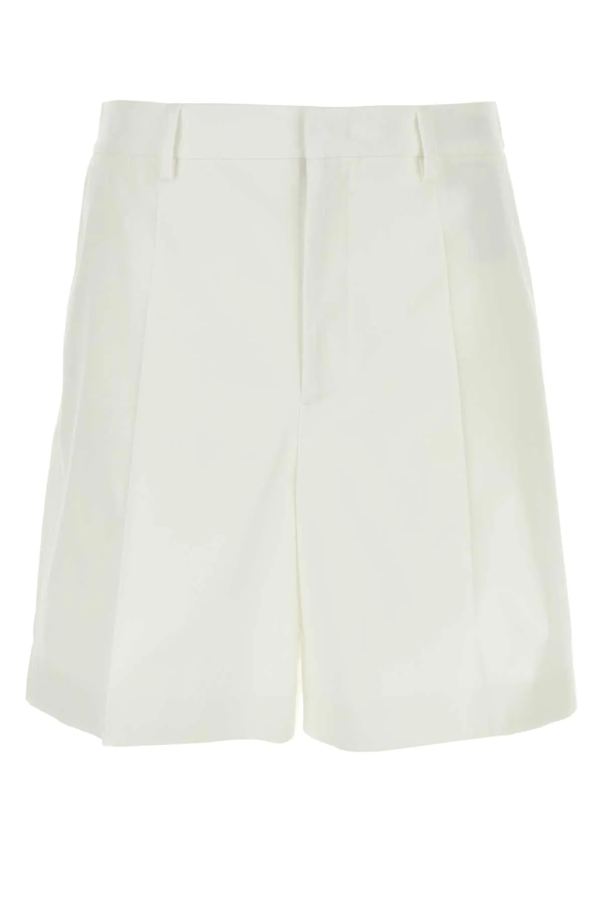 Valentino Garavani White Cotton Bermuda Shorts