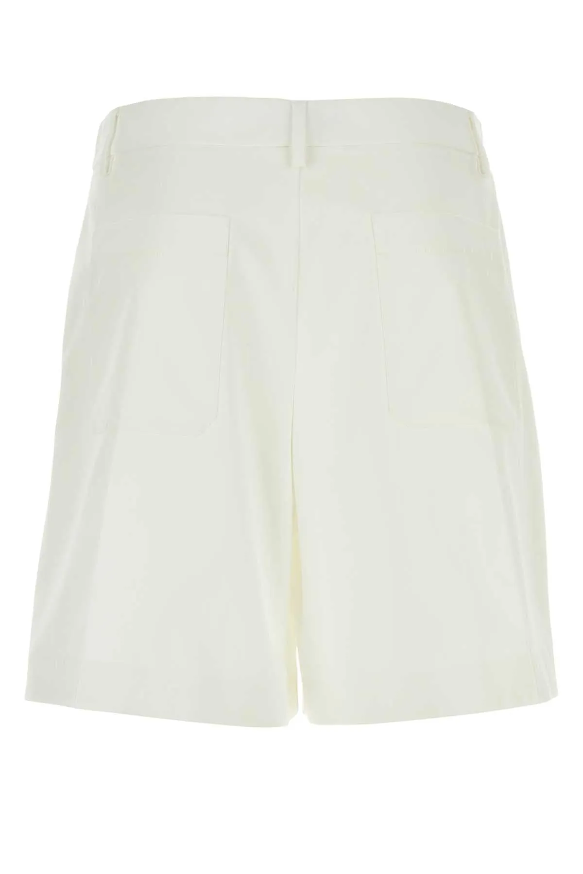 Valentino Garavani White Cotton Bermuda Shorts