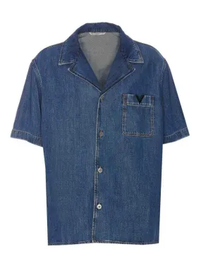 Valentino V Detail Denim Shirt