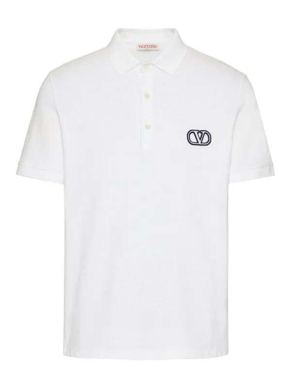 Valentino Vlogo Signature Cotton Polo Shirt