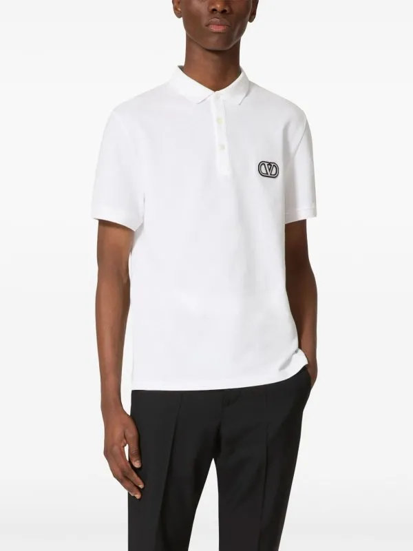 Valentino Vlogo Signature Cotton Polo Shirt