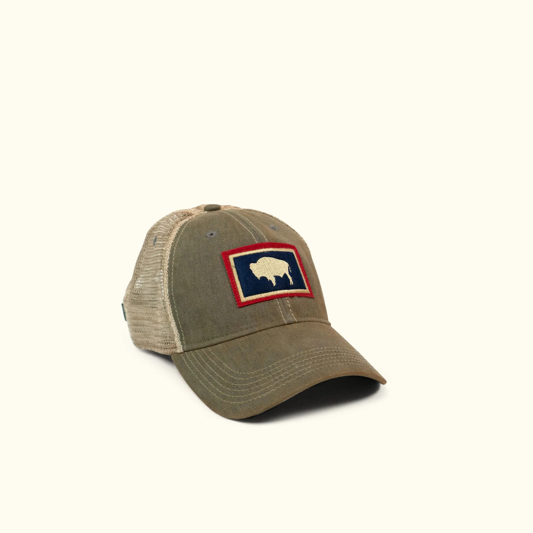 Vintage Wyoming State Flag Hat | Green/Grey