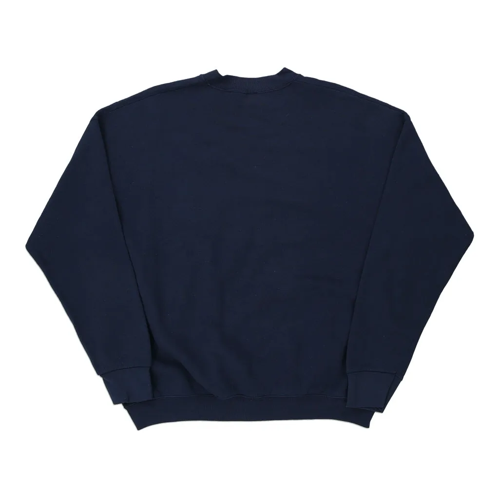 Virginia Girls State Fruit Of The Loom College Sweatshirt - XL Navy Cotton